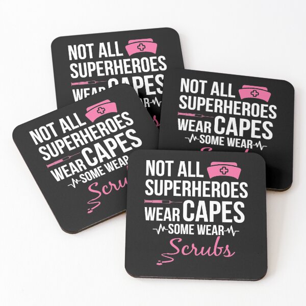 Item preview, Not All Superheroes Wear Capes Some Wear Scrubs designed and sold by AwesomeWorld1.