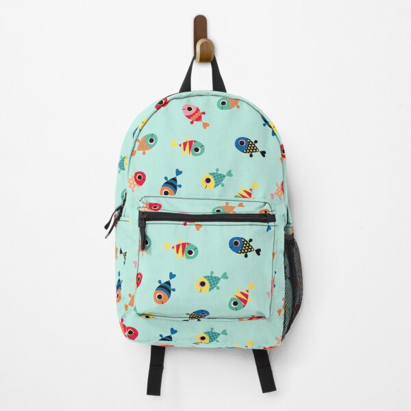 Item preview, Fun Tropical Fishes Shape Pattern (Seaweed Teal) designed and sold by Fox Newton.