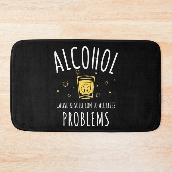 Item preview, Alcohol cause and solution to all life's problems  designed and sold by Explicitgt.