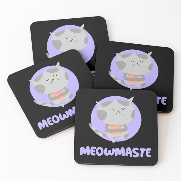 Item preview, Meowmaste Yoga Cat Meditation designed and sold by hendeJens.