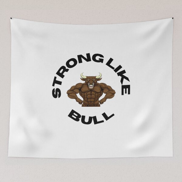 Item preview, Strong like Bull Bodybuilding Powerlifting Weight training designed and sold by Bearded-Viking.