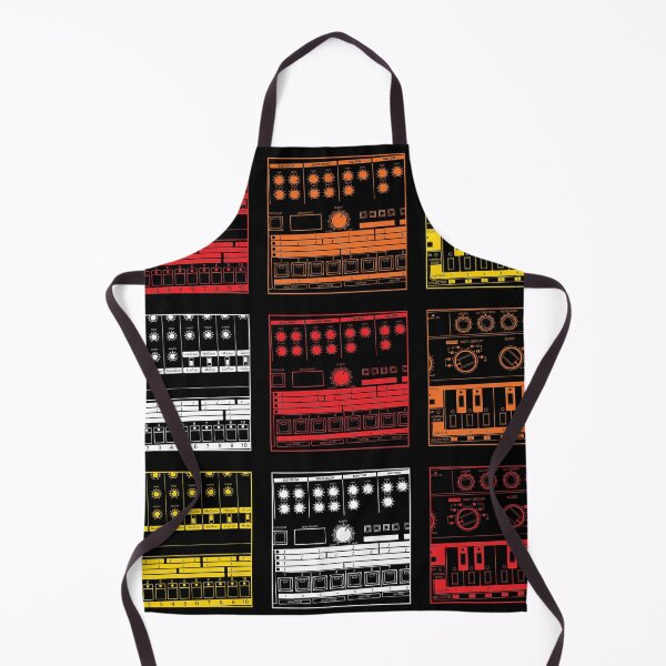 Item preview, Drum Machine, Drum Machine, Bass Machine Retro Synth Pattern designed and sold by AtomicMalibu.