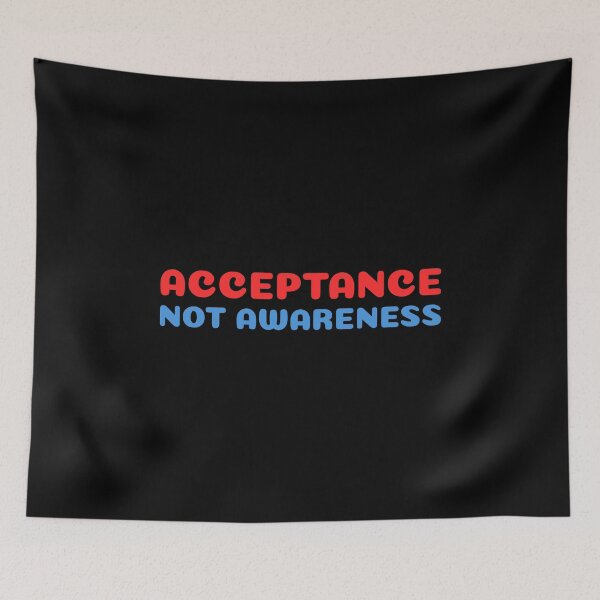 Item preview, Acceptance Not Awareness Autism designed and sold by MariosNydras.