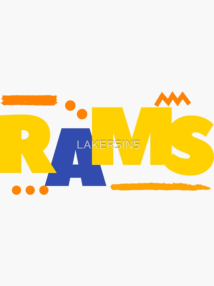 LA RAMS Gear For The Family Sticker for Sale by LAKERSIN5