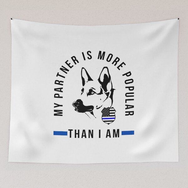 Item preview, K9 Police Officer Dog / German Shepherd Partner Funny Canine design designed and sold by CreatedByHeidi.
