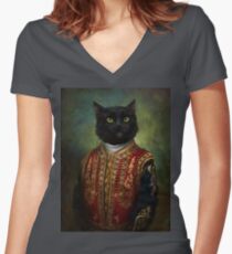 Hermitage Court Moor in casual uniform Women's Fitted V-Neck T-Shirt