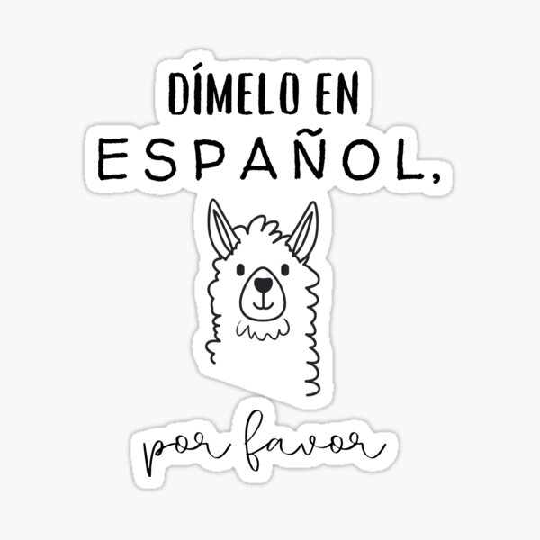 Spanish Teacher Gift Dímelo en Español with Funny Llama Travel Mug by  trndsttr