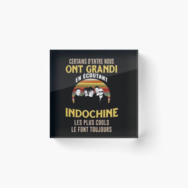 Logo du groupe Best of Indochine7 exselna Genres: Rock, New Wave Bloc acrylique