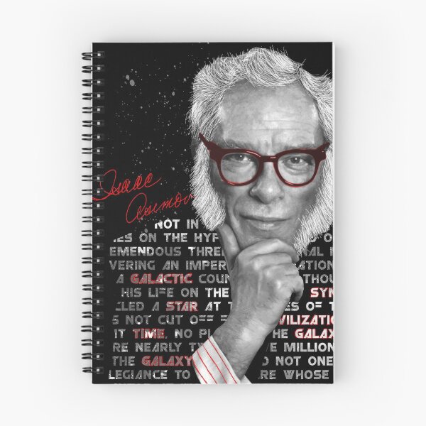 Item preview, Isaac Asimov, science fiction writer designed and sold by Milena Taranu.