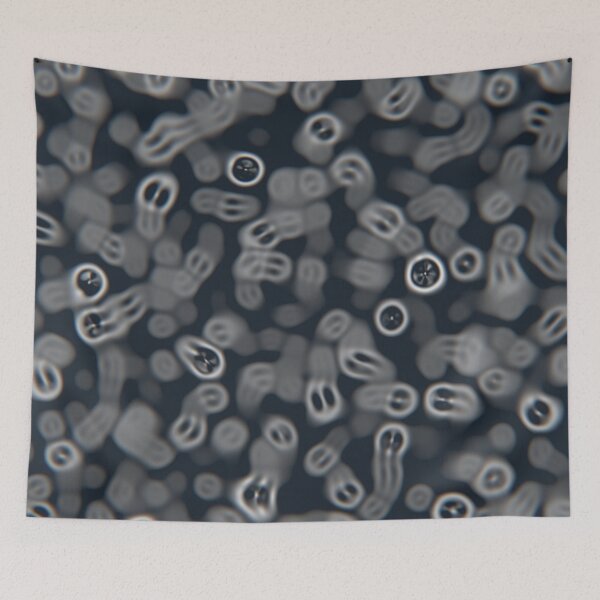 Item preview, Microscope white cells grey dark pattern designed and sold by KhaledRizk.