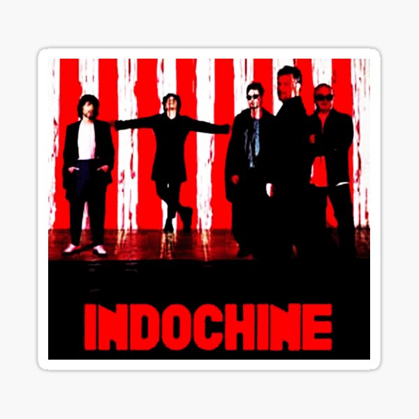 Copie du logo du groupe Best of Indochine1 exselna Genres: Rock, new wave Sticker