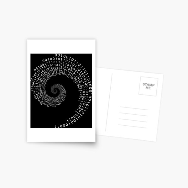 Item preview, Binary fibonacci sequence spiral. designed and sold by angelisart.