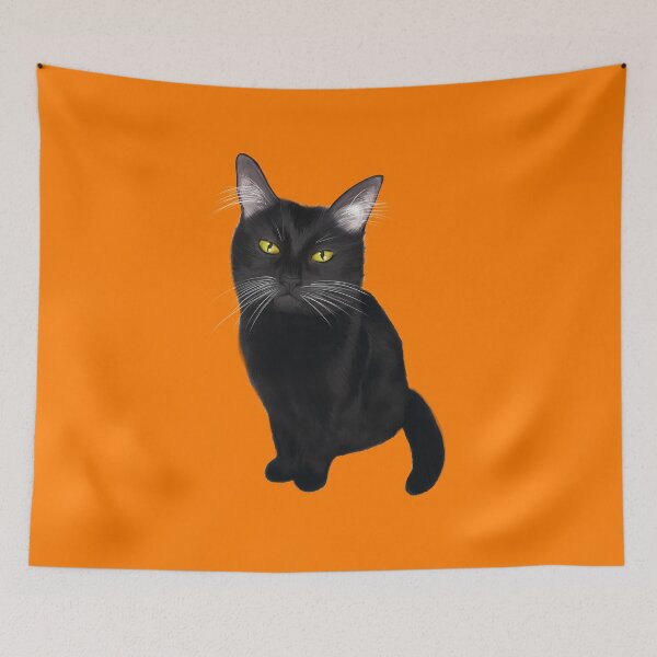 Item preview, Black Cat Pet Portrait designed and sold by Nico Del G.