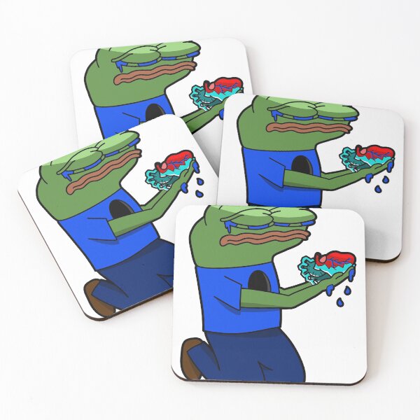 Item preview, Crying Pepe with Icy Heart designed and sold by MrBigBadger.