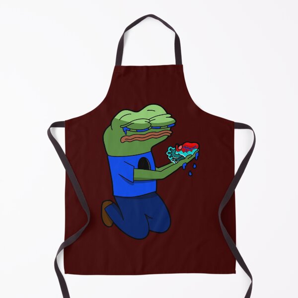 Item preview, Crying Pepe with Icy Heart designed and sold by MrBigBadger.