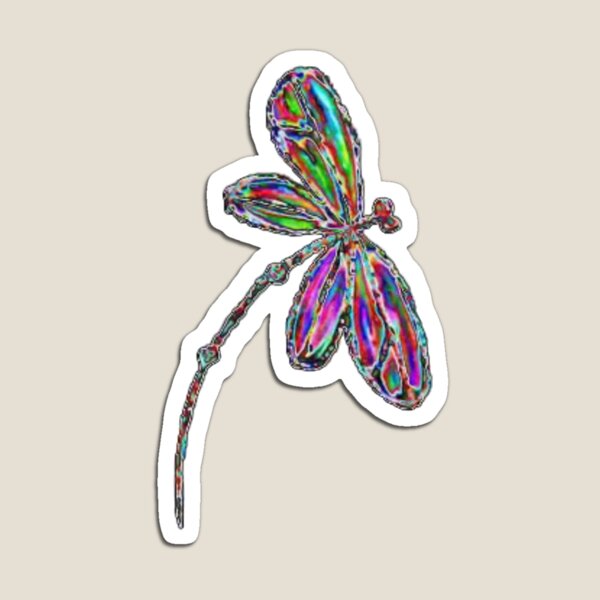 Dragonfly Neon Magnet