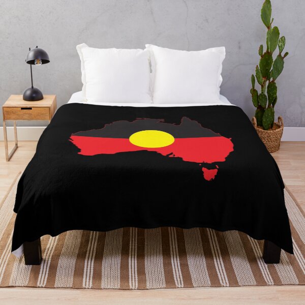 Item preview, Aboriginal Flag In Australia Map #6 designed and sold by SalahBlt.