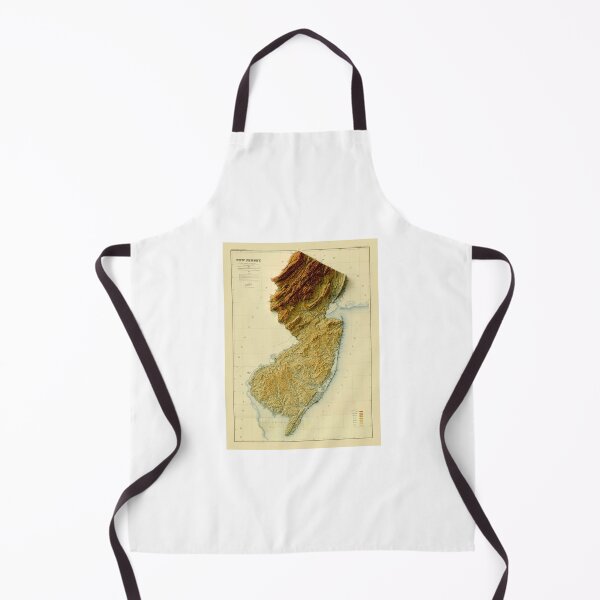 Item preview, 1888 New Jersey Relief Map 3D digitally-rendered designed and sold by ThinkAboutMaps.