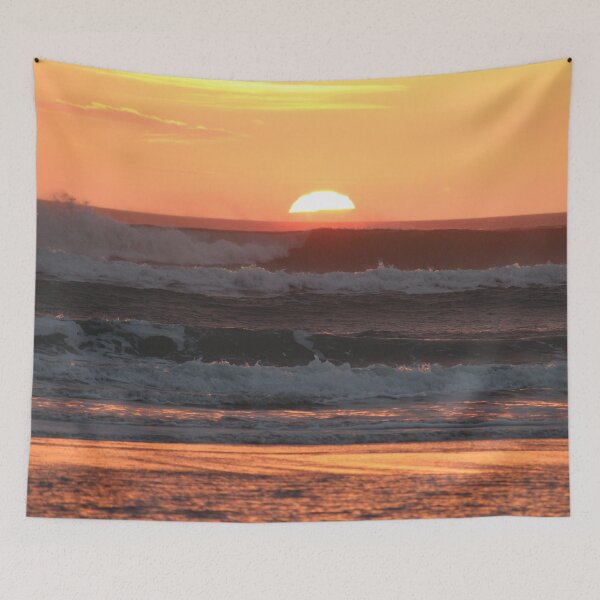 Item preview, Sunset waves at Freshwater West in Pembrokeshire, Wales. designed and sold by Image-in-that.