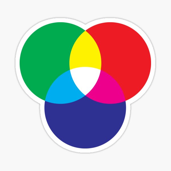 RGB colour Sticker
