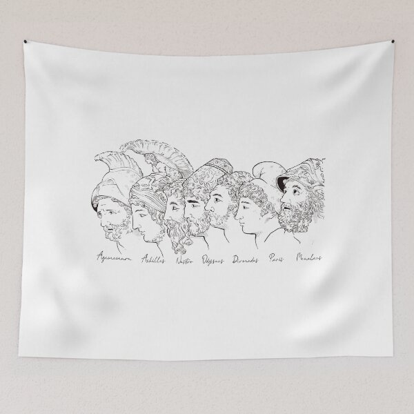 Item preview, The Homeric Heroes (...and Paris) designed and sold by ClassicsForPlebs.