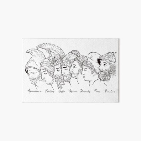 The Homeric Heroes (...and Paris) Art Board Print