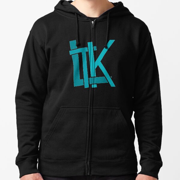 LTK Logo Ocean Teal Zipped Hoodie