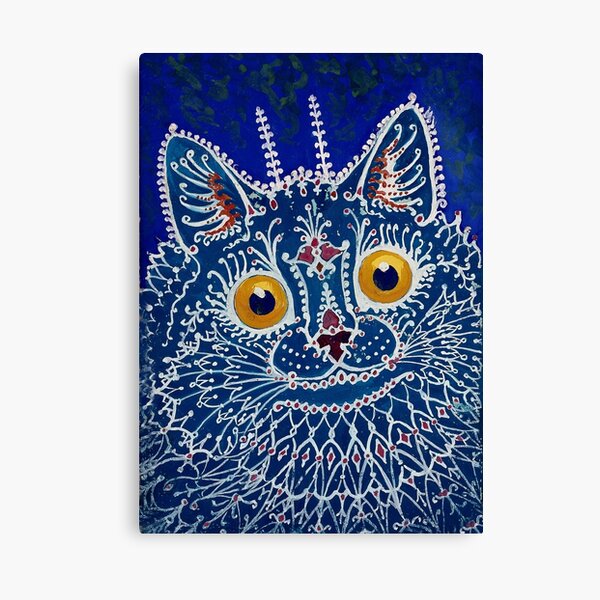 “Cat in Gothic Style” by Louis Wain Canvas Print