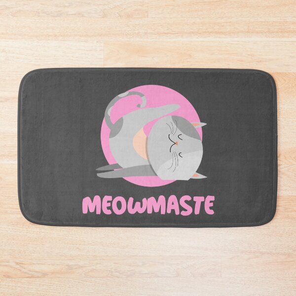 Item preview, Meowmaste cat Halasana pink designed and sold by hendeJens.