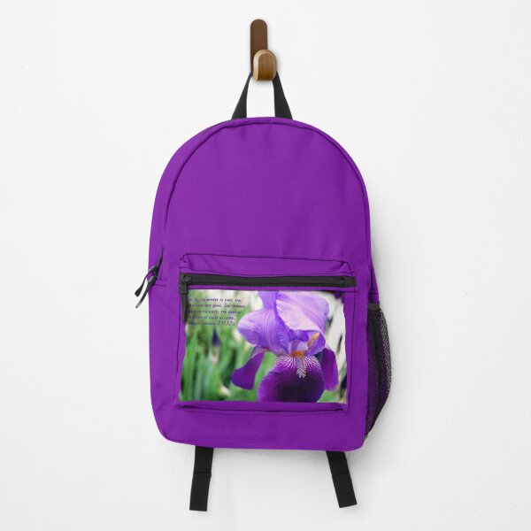 Item preview, PURPLE IRIS FROZEN STILL IN THE WIND designed and sold by ReflectHisGlory.