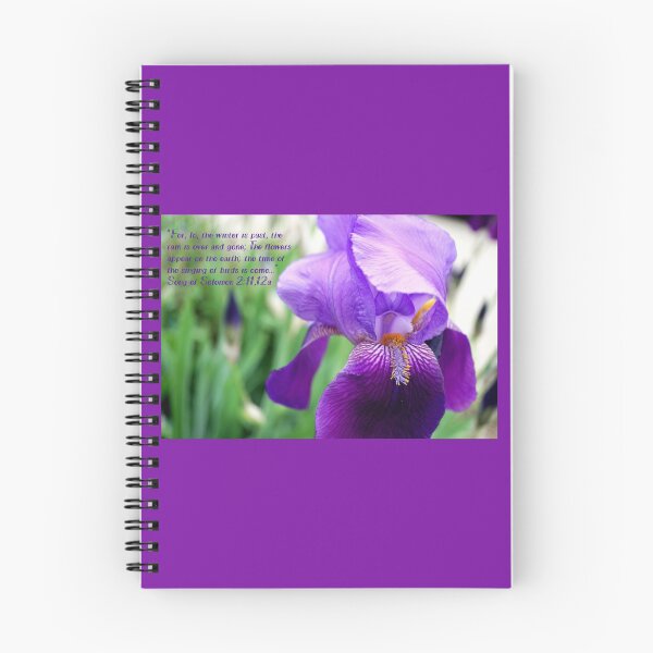 Item preview, PURPLE IRIS FROZEN STILL IN THE WIND designed and sold by ReflectHisGlory.