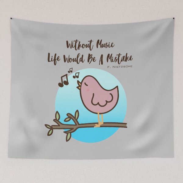 Item preview, Without Music Life Would Be A Mistake quote – Friedrich Nietzsche. designed and sold by angelisart.