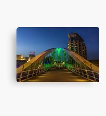 Salford Quays bridge Canvas Print