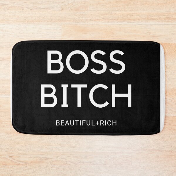 Item preview, Boss bitch beautiful and rich design black and white designed and sold by authenticwords.
