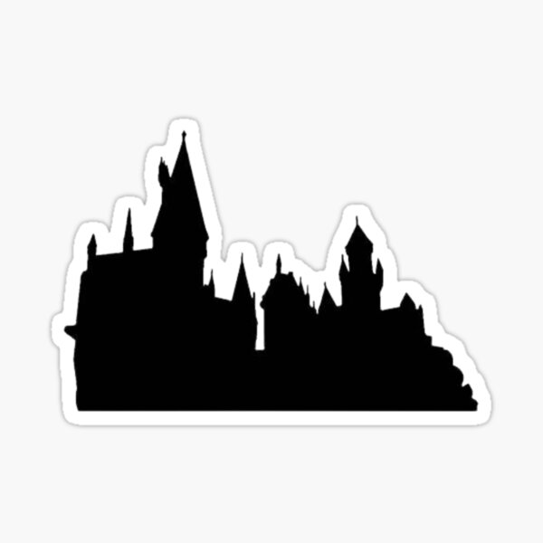 Silueta de castillo mágico Pegatina