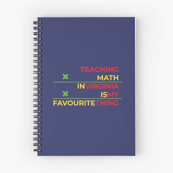 Item preview, Teaching math in Virginia is my favourite thing  designed and sold by Cat-designs.