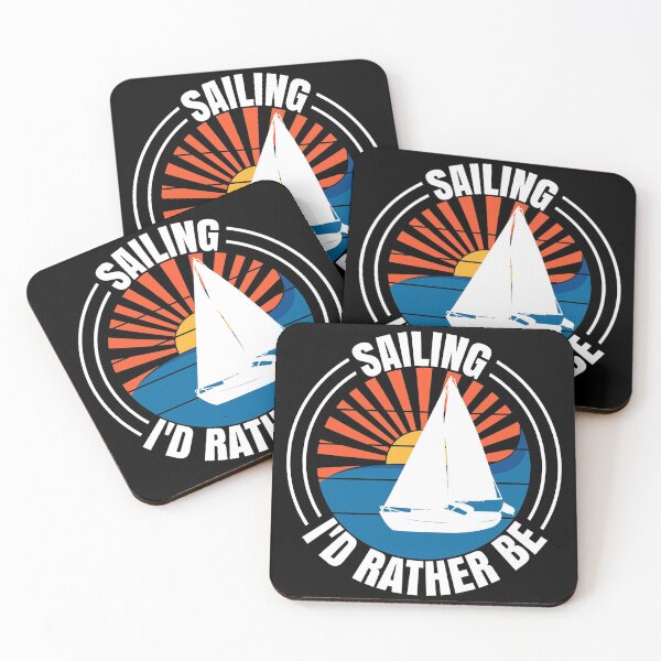 Item preview, Sailing I'd Rather Be Sailboat Yachting Monohull Boat designed and sold by CharJens.