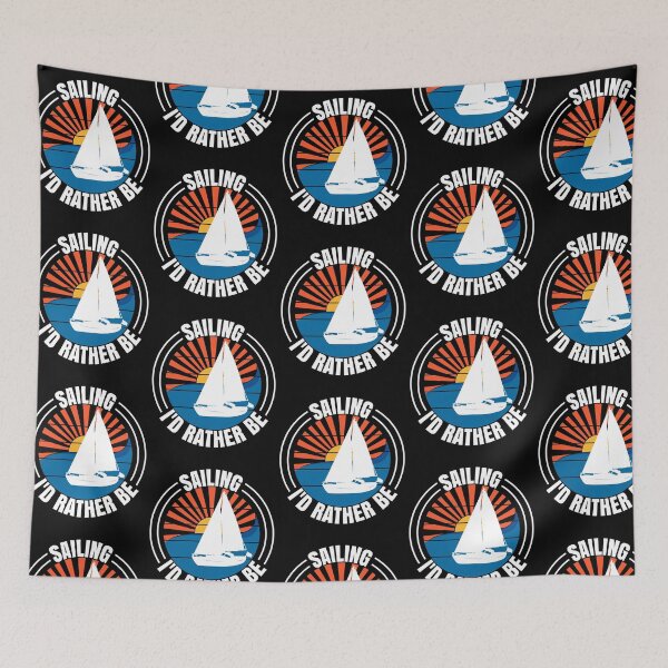 Item preview, Sailing I'd Rather Be Sailboat Yachting Monohull Boat designed and sold by CharJens.