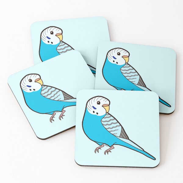 Item preview, Budgie Parakeet Blue Bird Drawing designed and sold by EStanleyMedia.