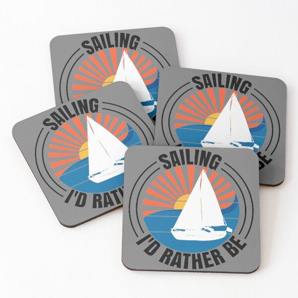 Item preview, Sailing I'd Rather Be Sailboat Yachting Monohull Boat designed and sold by CharJens.
