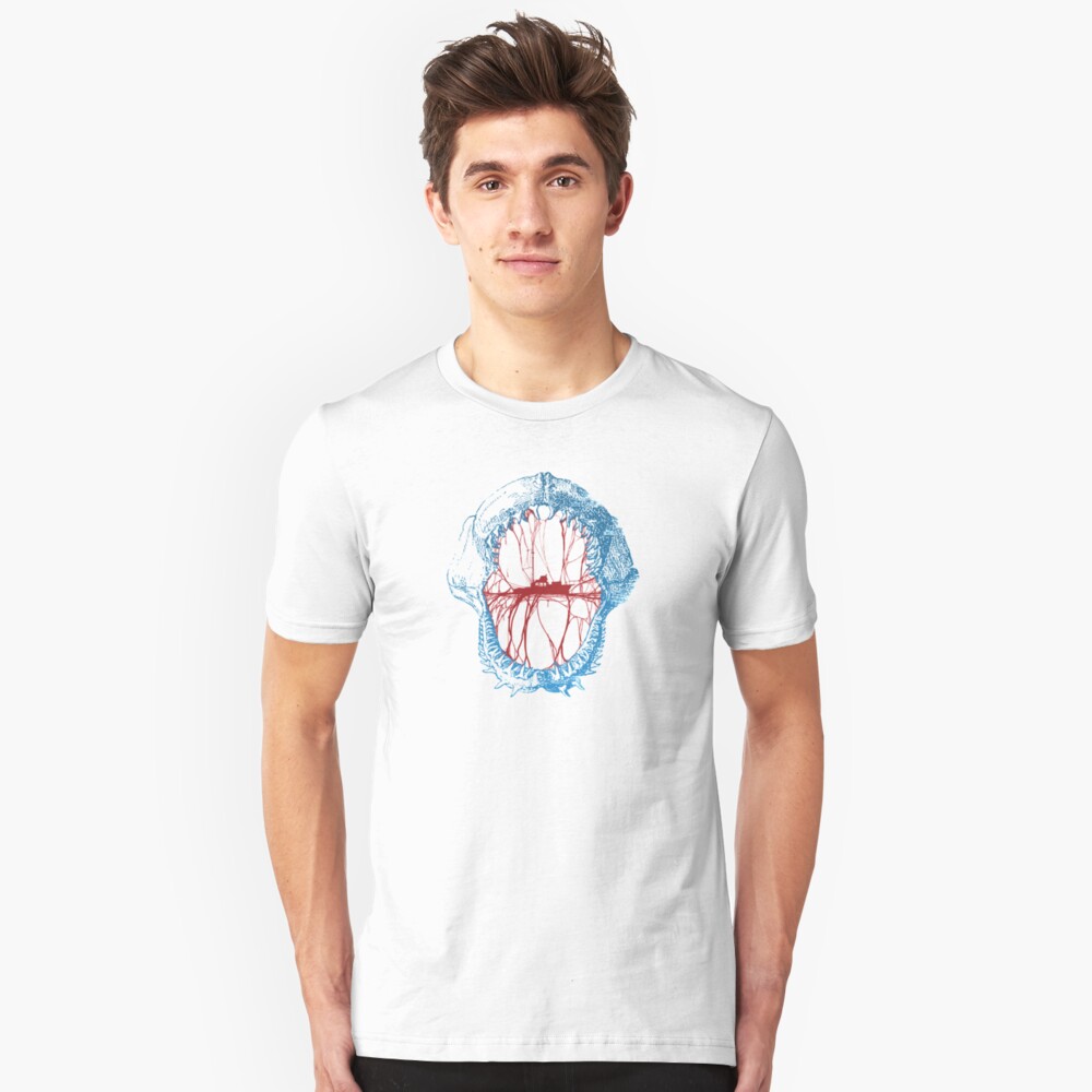 Inspired by a shark film Slim Fit T-Shirt