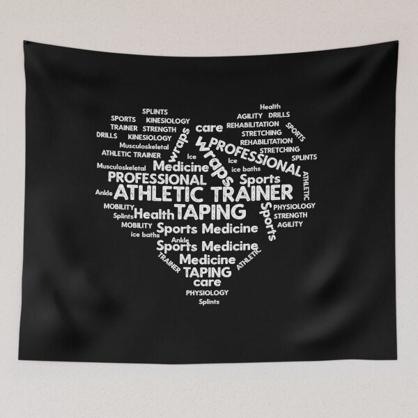 Item preview, Athletic Trainer Word Cloud Heart designed and sold by TeesYouWant.