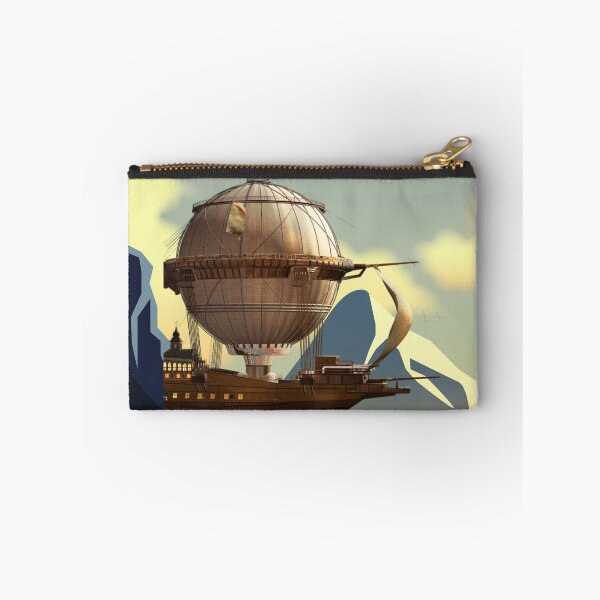 Item preview, Steampunk Balloon and Blue Mountains designed and sold by CassieNash.