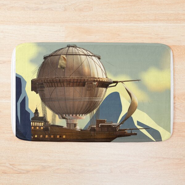 Item preview, Steampunk Balloon and Blue Mountains designed and sold by CassieNash.