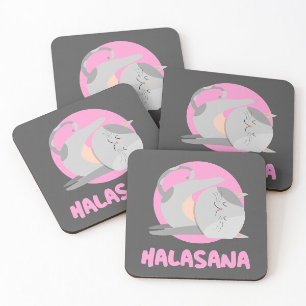 Item preview, Halasana cat yoga - meow masts designed and sold by hendeJens.