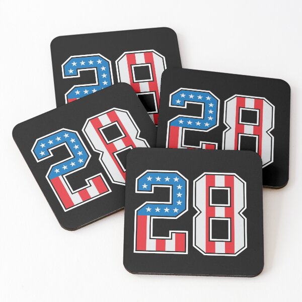 Item preview, 28 American Classy Numbers twenty-eight United States Flag designed and sold by Urosek.