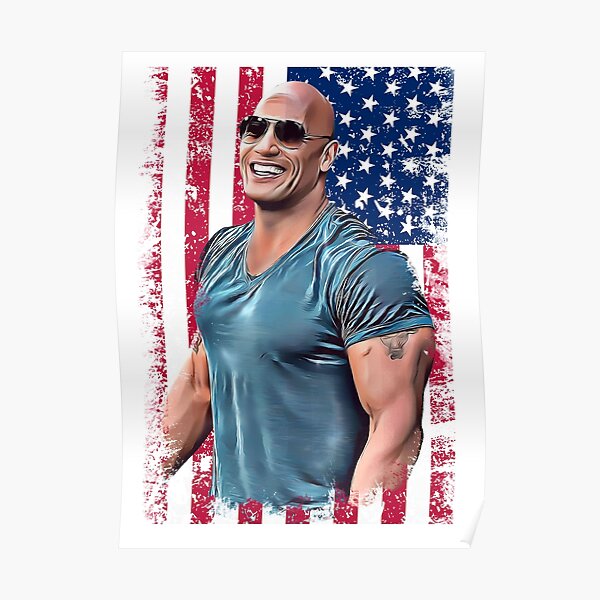 "Dwayne The Rock Johnson" Poster by KHSP | Redbubble