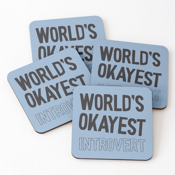 Item preview, World's Okayest Introvert in Black Text designed and sold by NightGleam.