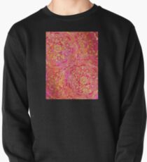 Pink und Gold Barock Blumenmuster Pullover