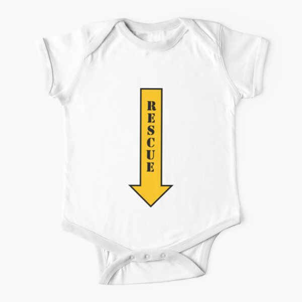 FIGHTER RESCUE - Down Short Sleeve Baby One-Piece